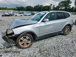 2005 BMW X3 3.0i with VIN WBXPA93475WD04239, listed as a Copart auction lot 59574675 with Not provided miles and Salvage title. Bid and sale history available at DreamBid. Image 1.