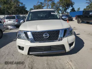 2020 Nissan Armada SL with VIN JN8AY2ND8L9109346, listed as a Copart auction lot 43010145 with 32,268 mi miles and Salvage Title. Bid and sale history available at carsss.com. Image 5.