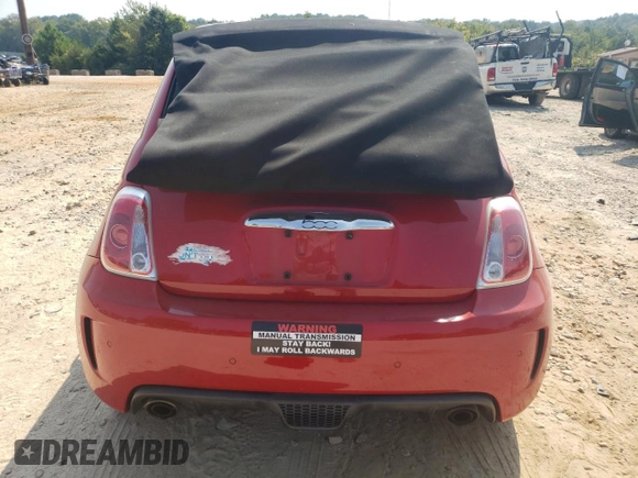 2013 FIAT 500 Abarth with VIN 3C3CFFJH0DT648891, listed as a Copart auction lot 69580054 with 69,507 mi miles and Salvage Title. Bid and sale history available at carsss.com. Image 6.
