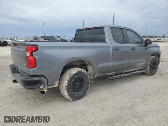 2020 Chevrolet Silverado 1500 Custom with VIN 1GCRWBEH3LZ332479, listed as a Copart auction lot 88809145 with 54,834 mi miles and Salvage Title. Bid and sale history available at carsss.com. Image 3.
