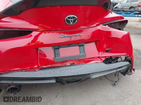 2023 Toyota Supra 3.0 with VIN WZ1DB0G04PW058168, listed as a IAAI auction lot 42383816 with 22,135 mi miles and . Bid and sale history available at DreamBid. Image 18.