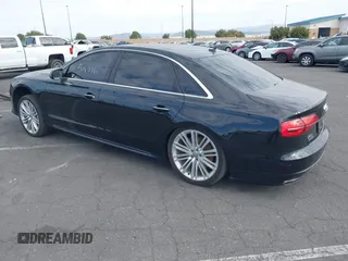 2017 Audi A8 L with VIN WAU44AFD5HN009133, listed as a IAAI auction lot 41352816 with 121,413 mi miles. Bid and sale history available at carsss.com. Image 3.