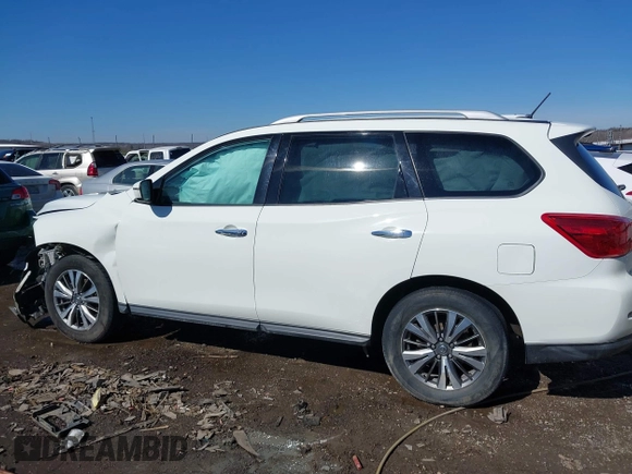 2018 Nissan Pathfinder S with VIN 5N1DR2MM7JC643330, listed as a IAAI auction lot 41608043 with 136,490 mi miles and . Bid and sale history available at DreamBid. Image 14.