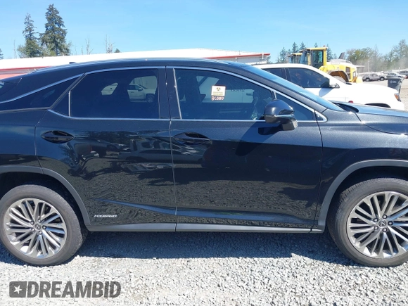 2022 Lexus RX 450h with VIN 2T2JGMDA4NC076274, listed as a IAAI auction lot 42075301 with 32,410 mi miles and . Bid and sale history available at DreamBid. Image 13.