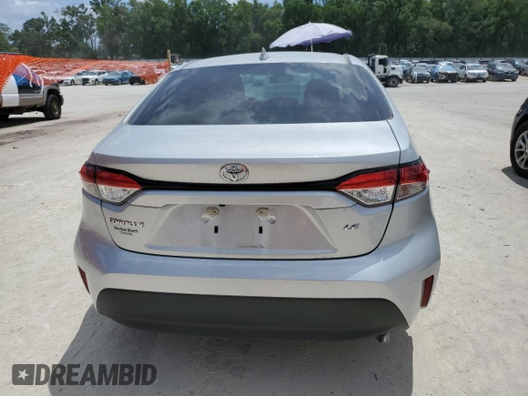 2023 Toyota Corolla LE with VIN 5YFB4MDE0PP053551, listed as a Copart auction lot 55180415 with 6,046 mi miles and Salvage Title. Bid and sale history available at DreamBid. Image 6.