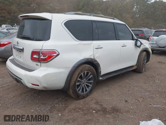 2020 Nissan Armada SL with VIN JN8AY2ND8L9111534, listed as a IAAI auction lot 40705668 with 85,140 mi miles. Bid and sale history available at carsss.com. Image 4.