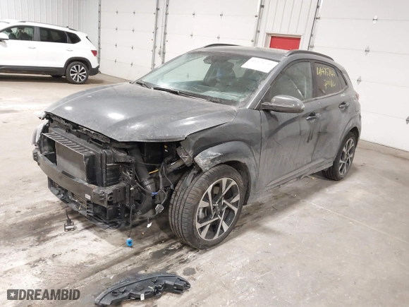 2023 Hyundai Kona Limited with VIN KM8K5CA37PU994696, listed as a IAAI auction lot 41475740 with 24,665 mi miles. Bid and sale history available at carsss.com. Image 17.
