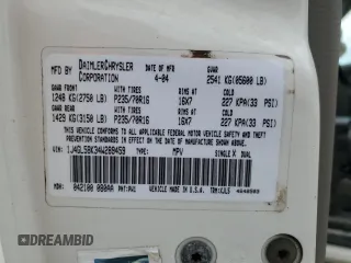 2004 Jeep Liberty Limited z VIN 1J4GL58K34W289459, wystawiony jako Copart lot #56889175 z przebiegiem 63 778 mil mil oraz Szkoda całkowita • Salvage title. Historia ofert i sprzedaży dostępna na DreamBid. Obrazek 14.