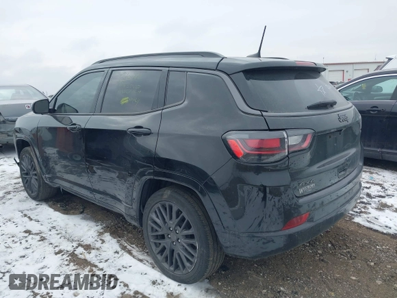 2022 Jeep Compass High Altitude with VIN 3C4NJDCB1NT173074, listed as a IAAI auction lot 41555802 with 65,315 mi miles and . Bid and sale history available at carsss.com. Image 3.