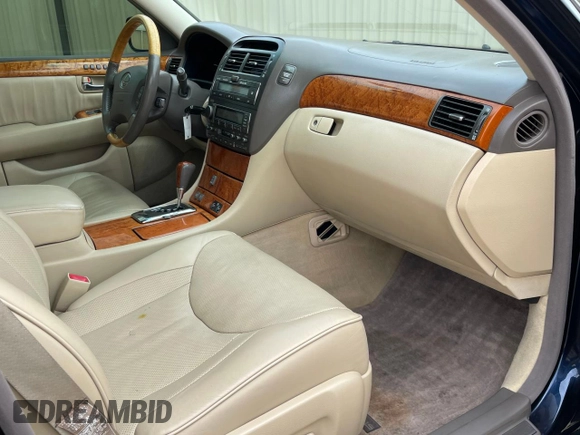 2005 Lexus LS 430 z VIN JTHBN36F250177548, wystawiony jako Copart lot #54142625 z przebiegiem 228 639 mil mil oraz Czysty tytuł • Clean title. Historia ofert i sprzedaży dostępna na DreamBid. Obrazek 5.