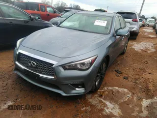 2019 Infiniti Q50 Luxe with VIN JN1EV7AP0KM513825, listed as a IAAI auction lot 41310796 with 92,131 mi miles and . Bid and sale history available at DreamBid. Image 2.