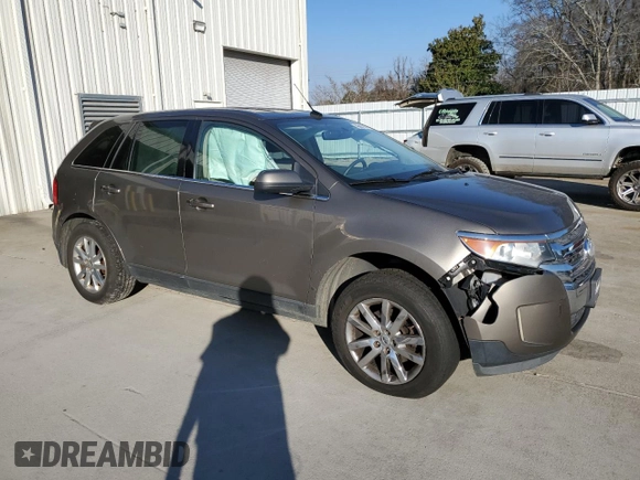2013 Ford Edge Limited with VIN 2FMDK4KC1DBA69001, listed as a Copart auction lot 46887385 with 133,656 mi miles and Salvage Title. Bid and sale history available at carsss.com. Image 4.