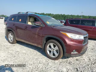 2015 Toyota Highlander Limited с VIN 5TDDKRFH3FS151806, выставлен на аукционе Copart как лот 61661905 с пробегом 32 370 миль миль и Списание • Salvage title. История ставок и продаж доступна на DreamBid. Изображение 4.