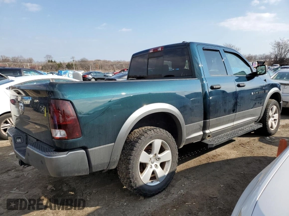 2011 Ram 1500 ST with VIN 1D7RV1GT8BS672190, listed as a Copart auction lot 43192415 with 142,650 mi miles and Salvage Title. Bid and sale history available at carsss.com. Image 3.