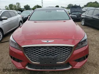 2020 Genesis G80 3.3T Sport with VIN KMTFN4JB3LU329583, listed as a Copart auction lot 65930074 with 111,581 mi miles and Salvage Title. Bid and sale history available at carsss.com. Image 5.
