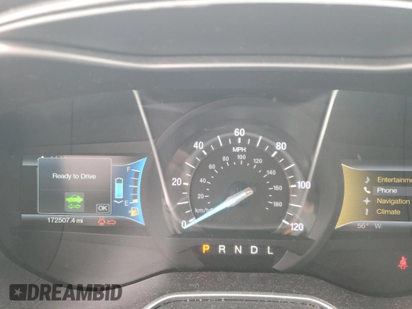 2014 Ford Fusion Titanium Hybrid with VIN 3FA6P0RU9ER160242, listed as a Copart auction lot 50209005 with 172,507 mi miles and Salvage Title. Bid and sale history available at carsss.com. Image 9.