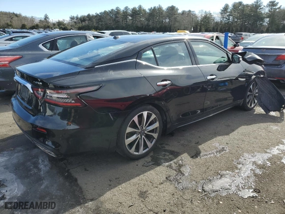 2023 Nissan Maxima Platinum with VIN 1N4AA6FV2PC505995, listed as a Copart auction lot 45787585 with 12,524 mi miles and Salvage Title. Bid and sale history available at carsss.com. Image 3.