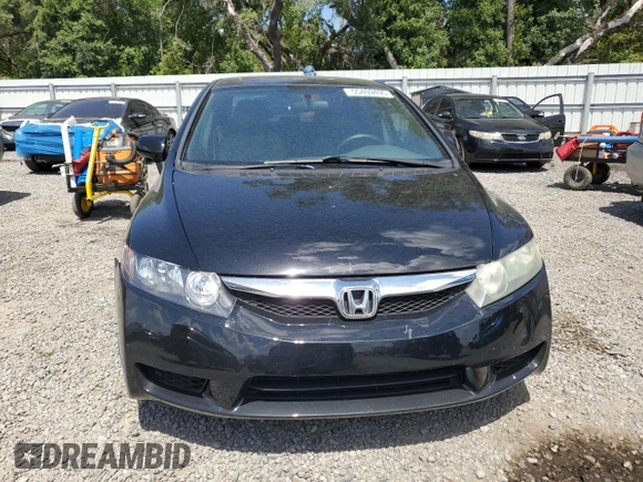 2010 Honda Civic LX with VIN 2HGFA1F52AH540836, listed as a Copart auction lot 55409495 with 117,035 mi miles and Salvage Title. Bid and sale history available at DreamBid. Image 5.