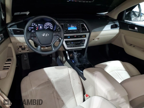 2015 Hyundai Sonata 2.4L SE with VIN 5NPE24AF1FH207468, listed as a Copart auction lot 54862575 with 121,199 mi miles and Salvage Title. Bid and sale history available at carsss.com. Image 8.