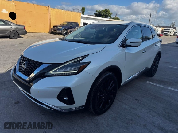 2023 Nissan Murano SL with VIN 5N1AZ2CJ8PC129022, listed as a Copart auction lot 55704645 with 48,150 mi miles and Non Repairable. Bid and sale history available at DreamBid. Image 2.