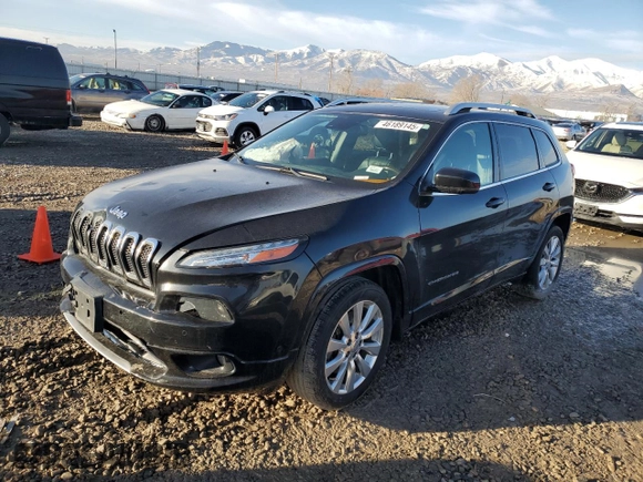 2016 Jeep Cherokee Overland with VIN 1C4PJLJS0GW315563, listed as a Copart auction lot 46189145 with 109,773 mi miles and Salvage title. Bid and sale history available at DreamBid. Image 1.