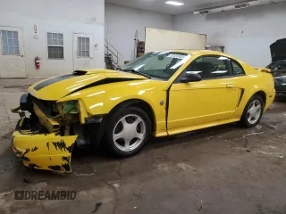 2004 Ford Mustang Standard with VIN 1FAFP40694F140297, listed as a Copart auction lot 57412455 with 76,069 mi miles and Salvage title. Bid and sale history available at DreamBid. Image 1.