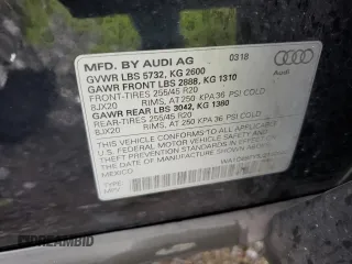 2018 Audi SQ5 with VIN WA1C4BFY5J2160840, listed as a Copart auction lot 59074103 with 48,523 mi miles and . Bid and sale history available at DreamBid. Image 12.