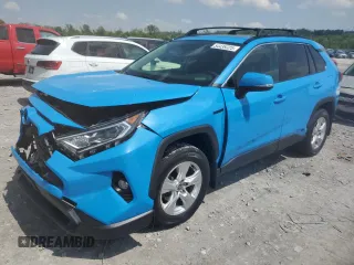 2020 Toyota RAV4 Hybrid XLE with VIN JTMRWRFV6LJ046444, listed as a Copart auction lot 60037305 with 82,901 mi miles and Salvage title. Bid and sale history available at DreamBid. Image 1.