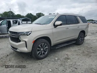 2021 Chevrolet Tahoe LT with VIN 1GNSCNKD0MR227811, listed as a Copart auction lot 54893005 with 48,150 mi miles and Salvage title. Bid and sale history available at DreamBid. Image 1.