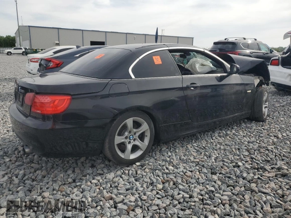 2011 BMW 3 Series 335i with VIN WBADX7C5XBE580339, listed as a Copart auction lot 50135125 with Not Provided miles and Salvage Title. Bid and sale history available at carsss.com. Image 3.