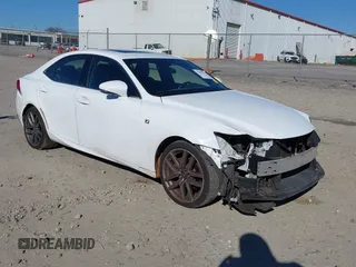2015 Lexus IS 250 with VIN JTHBF1D26F5060500, listed as a IAAI auction lot 41309713 with 137,620 mi miles. Bid and sale history available at carsss.com. Image 1.
