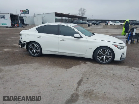 2020 Infiniti Q50 Luxe with VIN JN1EV7AP4LM200598, listed as a IAAI auction lot 41629830 with 69,882 mi miles and . Bid and sale history available at DreamBid. Image 14.