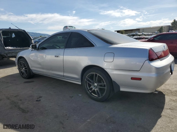 2001 Honda Accord Cpe EX w/Leather with VIN 1HGCG22521A033799, listed as a Copart auction lot 46545105 with 211,426 mi miles and Salvage Title. Bid and sale history available at carsss.com. Image 2.