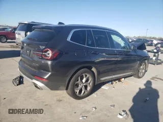 2022 BMW X3 sDrive30i with VIN WBX47DP02NN155639, listed as a Copart auction lot 84399294 with Not Provided miles and Salvage Title. Bid and sale history available at DreamBid. Image 3.