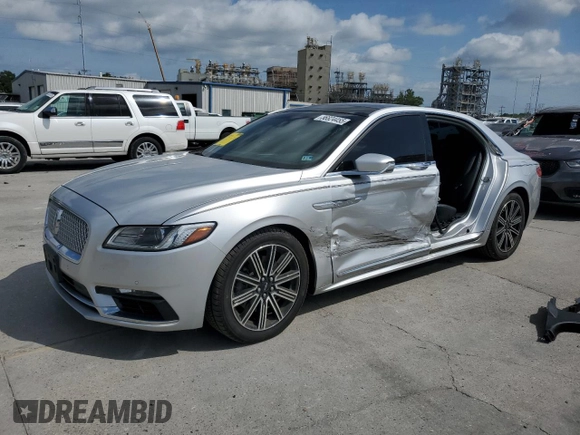 2018 Lincoln Continental Reserve z VIN 1LN6L9NP1J5603079, wystawiony jako Copart lot #56824455 z przebiegiem 52 625 mil mil oraz Szkoda całkowita • Salvage title. Historia ofert i sprzedaży dostępna na DreamBid. Obrazek 1.