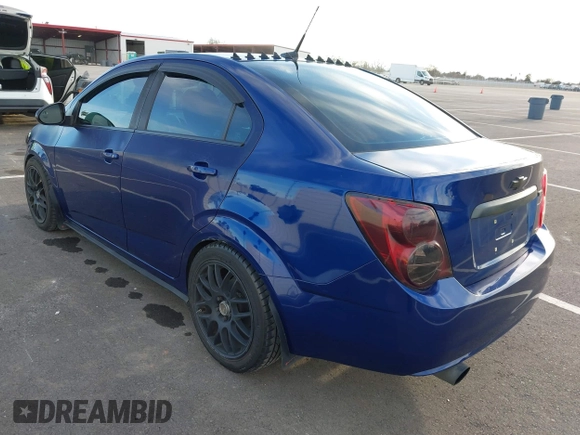 2013 Chevrolet Sonic LT with VIN 1G1JC5SB2D4147595, listed as a IAAI auction lot 41643641 with 83,538 mi miles and . Bid and sale history available at DreamBid. Image 3.