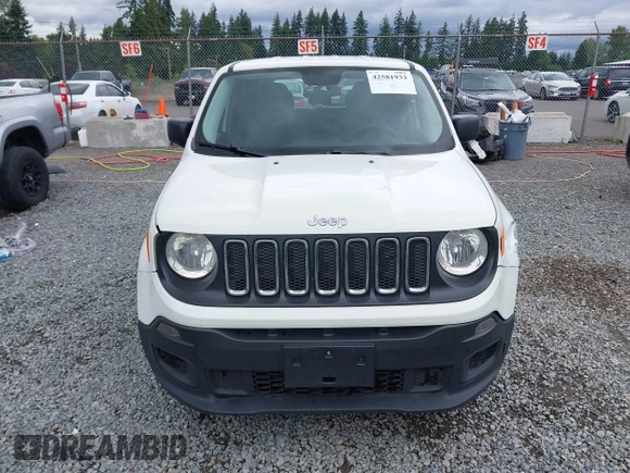2017 Jeep Renegade Sport z VIN ZACCJAAH8HPG00484, wystawiony jako IAAI lot #42581933 z przebiegiem 138 091 mil mil oraz . Historia ofert i sprzedaży dostępna na DreamBid. Obrazek 12.