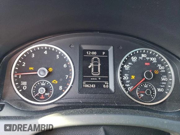 2016 Volkswagen Tiguan R-Line with VIN WVGBV7AX9GW082750, listed as a Copart auction lot 42949505 with 106,243 mi miles and Salvage Title. Bid and sale history available at DreamBid. Image 9.
