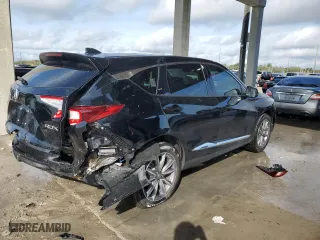 2022 Acura RDX w/Technology Package with VIN 5J8TC1H50NL005748, listed as a Copart auction lot 89116845 with 24,929 mi miles and Salvage Title. Bid and sale history available at carsss.com. Image 3.
