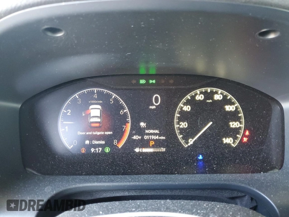 2024 Honda HR-V Sport with VIN 3CZRZ1H56RM744936, listed as a Copart auction lot 46945415 with 11,964 mi miles and Salvage Title. Bid and sale history available at carsss.com. Image 9.
