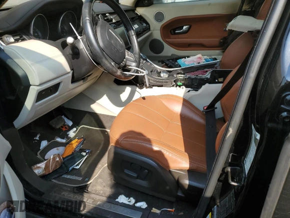 2015 Land Rover Range Rover Evoque Prestige with VIN SALVV2BG7FH965907, listed as a Copart auction lot 72554044 with Not provided miles and Salvage title. Bid and sale history available at DreamBid. Image 7.