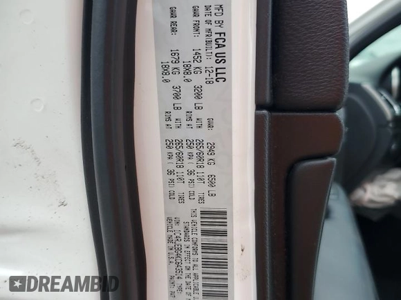2019 Jeep Grand Cherokee Limited with VIN 1C4RJEBG4KC643514, listed as a Copart auction lot 63306445 with 109,464 mi miles and Non repairable. Bid and sale history available at DreamBid. Image 14.