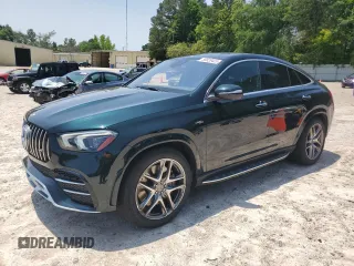 2022 Mercedes-Benz GLE 53 AMG with VIN 4JGFD6BB7NA664826, listed as a Copart auction lot 59028425 with 32,792 mi miles and Salvage title. Bid and sale history available at DreamBid. Image 1.