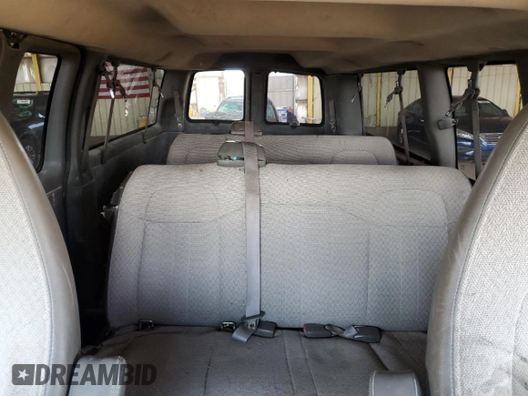 2010 Chevrolet Express Passenger LT с VIN 1GA2G1DG6A1103011, выставлен на аукционе Copart как лот 51946695 с пробегом 299 210 миль миль и Списание • Salvage title. История ставок и продаж доступна на DreamBid. Изображение 10.