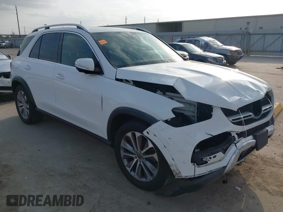 2022 Mercedes-Benz GLE 350 with VIN 4JGFB4JB8NA595964, listed as a IAAI auction lot 41738404 with 35,688 mi miles and . Bid and sale history available at DreamBid. Image 1.