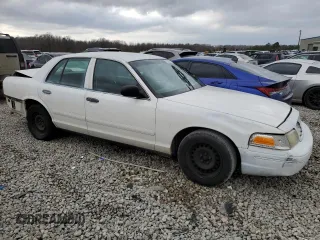 2001 Ford Crown Victoria Police Police Interceptor with VIN 2FAFP71W01X165220, listed as a Copart auction lot 43380784 with 155,877 mi miles and Salvage Title. Bid and sale history available at carsss.com. Image 4.