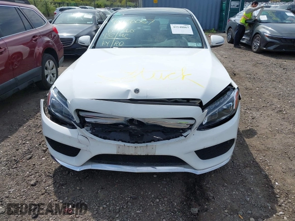2016 Mercedes-Benz C 300 Luxury with VIN 55SWF4KB1GU109382, listed as a IAAI auction lot 42140067 with 64,932 mi miles and . Bid and sale history available at carsss.com. Image 6.