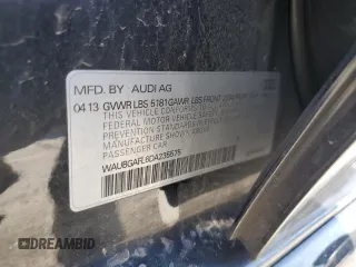 2013 Audi S4 Premium Plus z VIN WAUBGAFL6DA235575, wystawiony jako Copart lot #50396795 z przebiegiem 103 300 mil mil oraz Szkoda całkowita • Salvage title. Historia ofert i sprzedaży dostępna na DreamBid. Obrazek 13.