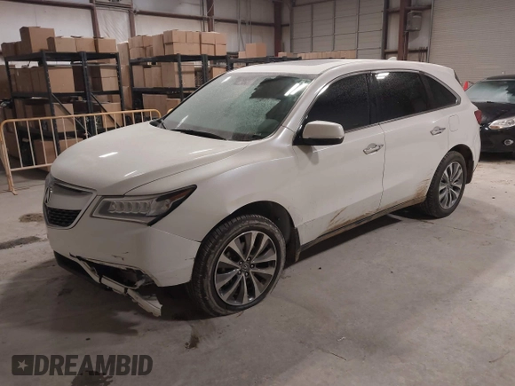 2014 Acura MDX Tech Pkg with VIN 5FRYD4H43EB042952, listed as a IAAI auction lot 41394833 with 85,329 mi miles. Bid and sale history available at carsss.com. Image 17.