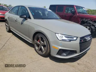 2019 Audi S4 Premium Plus with VIN WAUB4AF40KA055734, listed as a Copart auction lot 53849514 with 70,146 mi miles and Salvage Title. Bid and sale history available at carsss.com. Image 4.